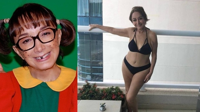 La «Chilindrina» impactó las redes con fotos en traje de baño a sus 70 años