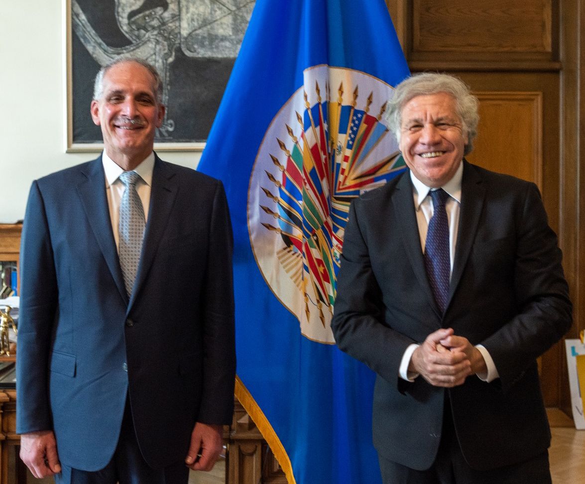 “Papi a la Orden” se reúne con secretario general de la OEA, Luis Almagro
