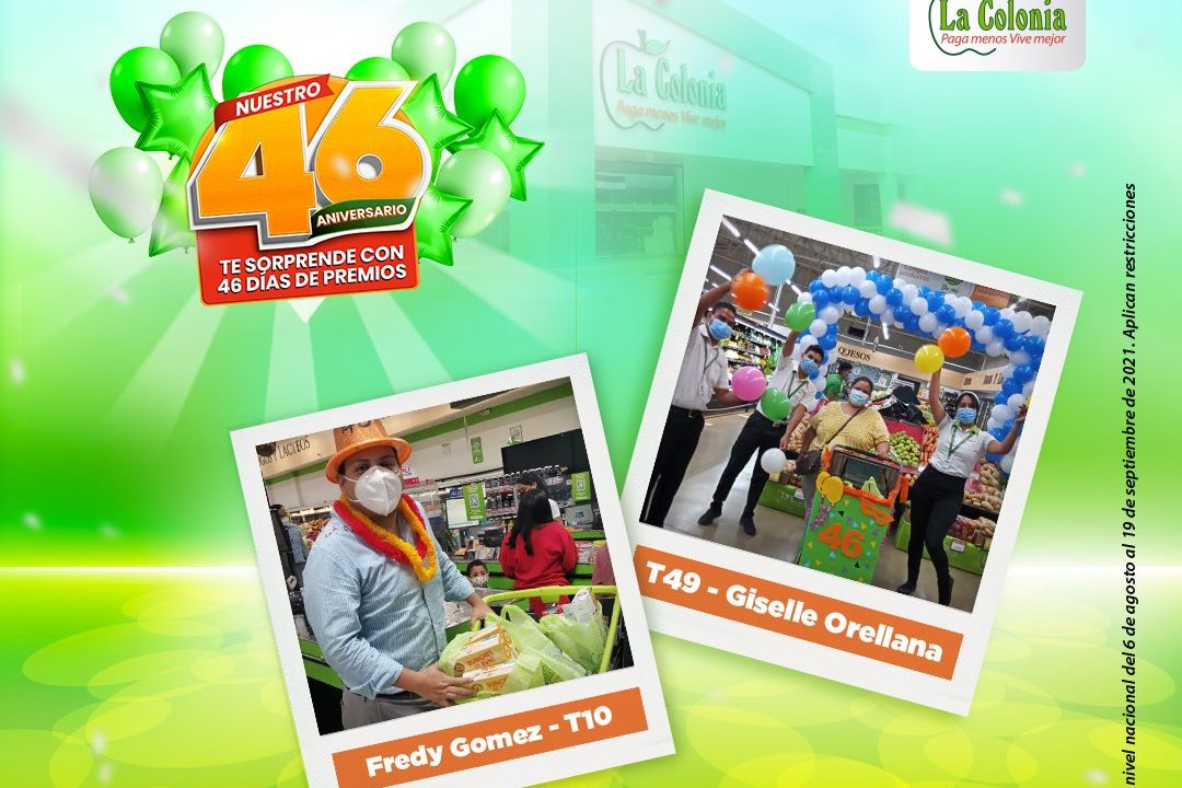 Más hondureños siguen ganando premios en el 46 aniversario de Supermercados La Colonia