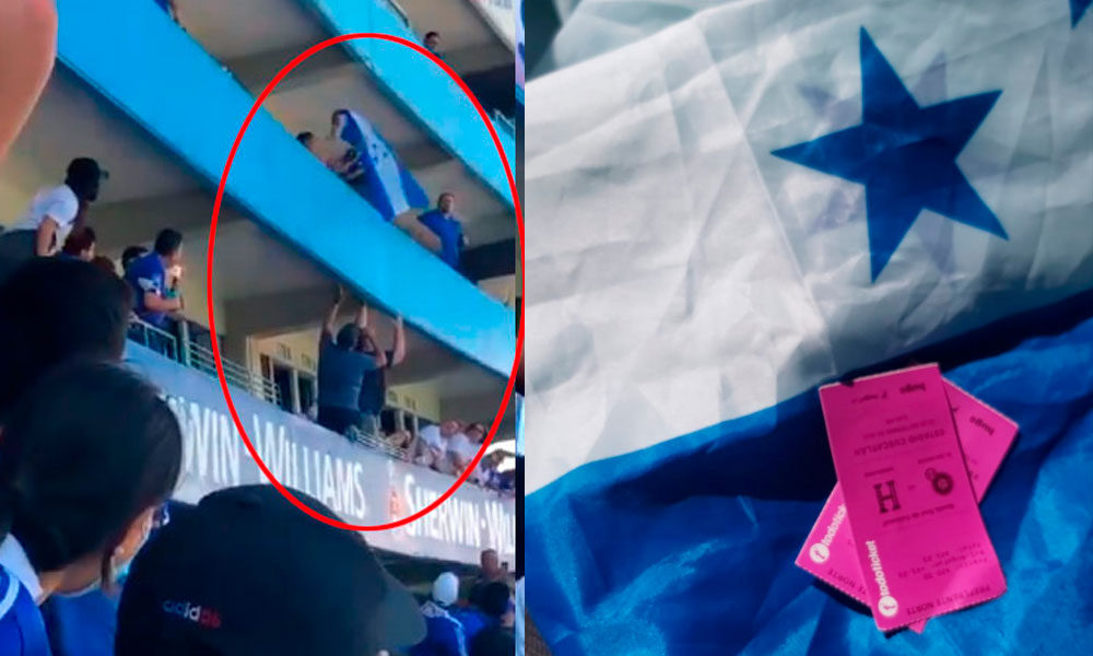 Salvadoreño busca entregar bandera de Honduras que fue irrespetada en el Cuscatlán