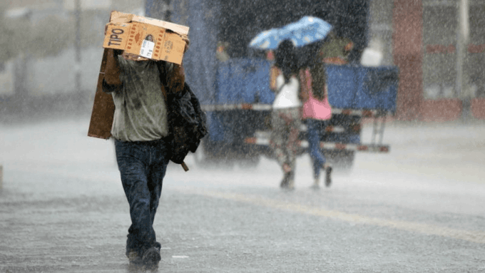 Pronostican lluvias y chubascos en varias zonas del país, para las próximas 48 horas