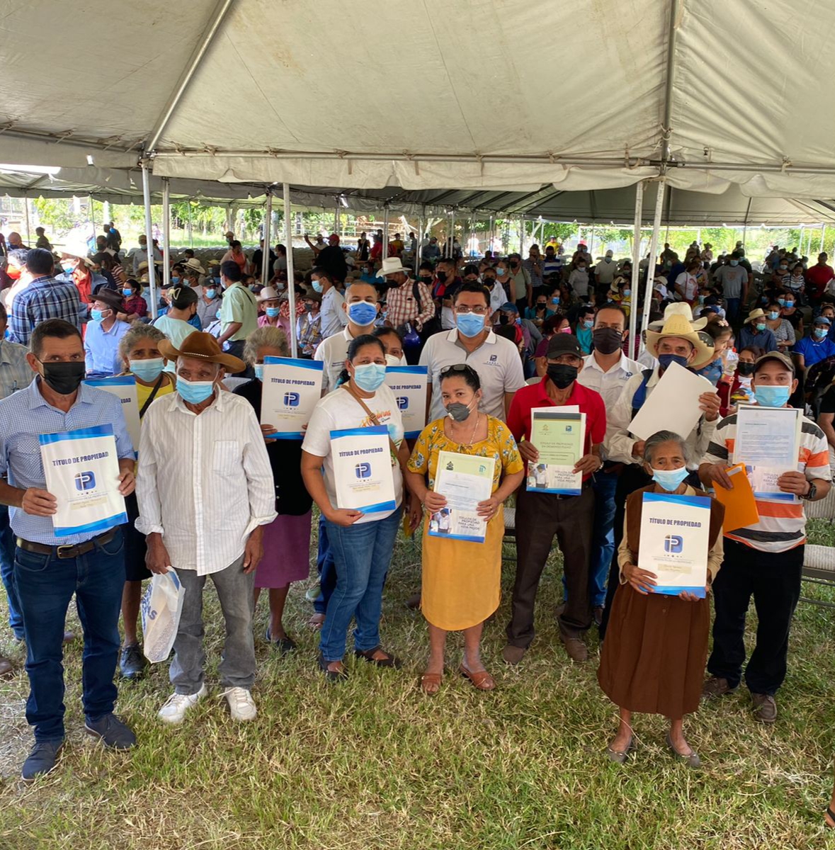 IP beneficia a más familias hondureñas con títulos de propiedad, en el municipio de El Paraíso