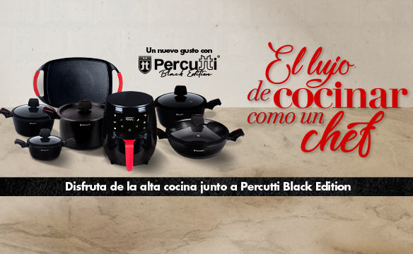 Colección italiana de alta cocina “Percutti Black Edition” llegó a Supermercados La Colonia