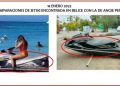 Continúan investigación y búsqueda de Angie Peña tras encontrar jet ski y arete en Belice