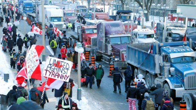 Canadá declaró el estado de emergencia por las protestas contra la vacunación obligatoria