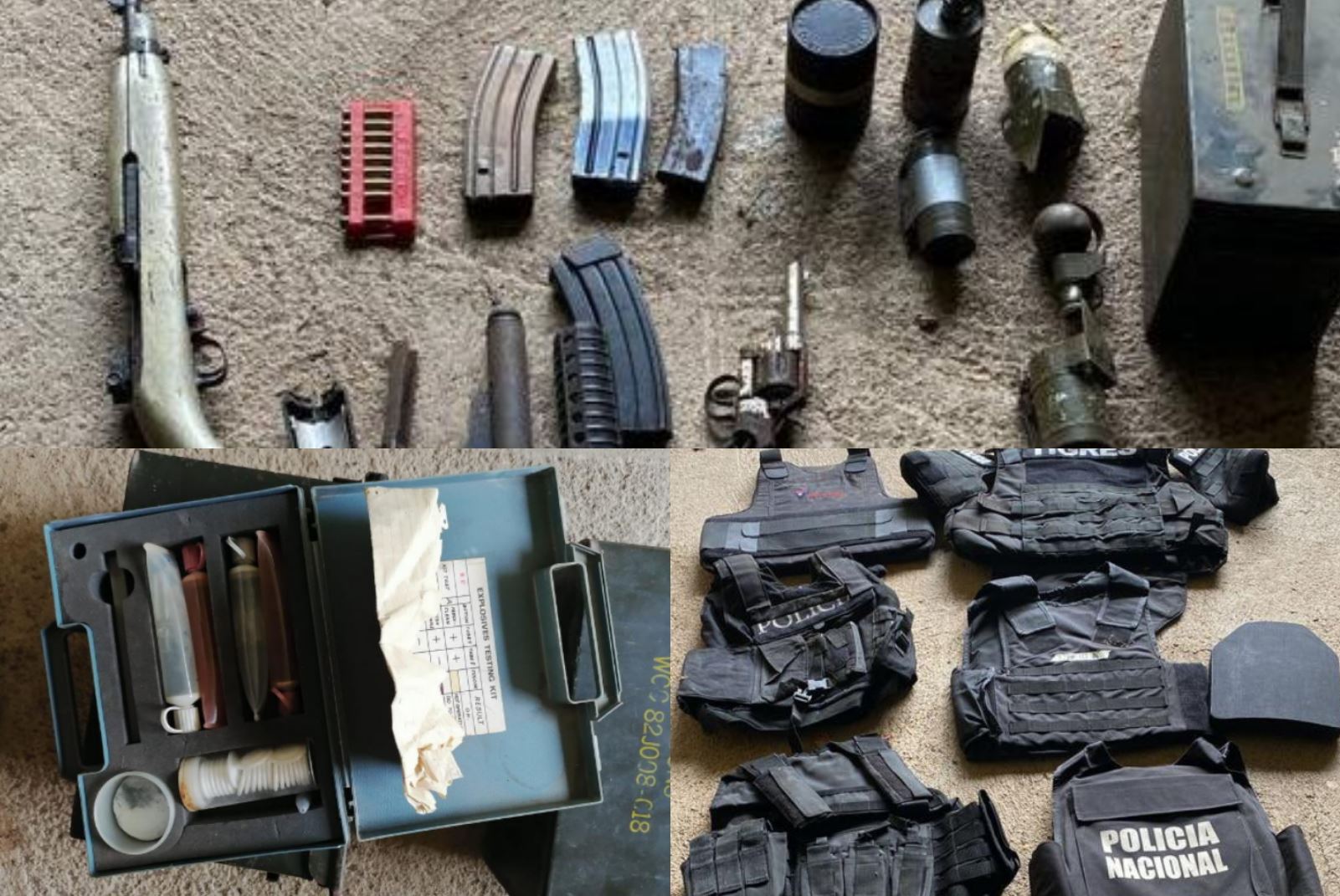 Explosivos y armas de uso prohibido encuentran en hacienda incautada a “El Tigre” Bonilla