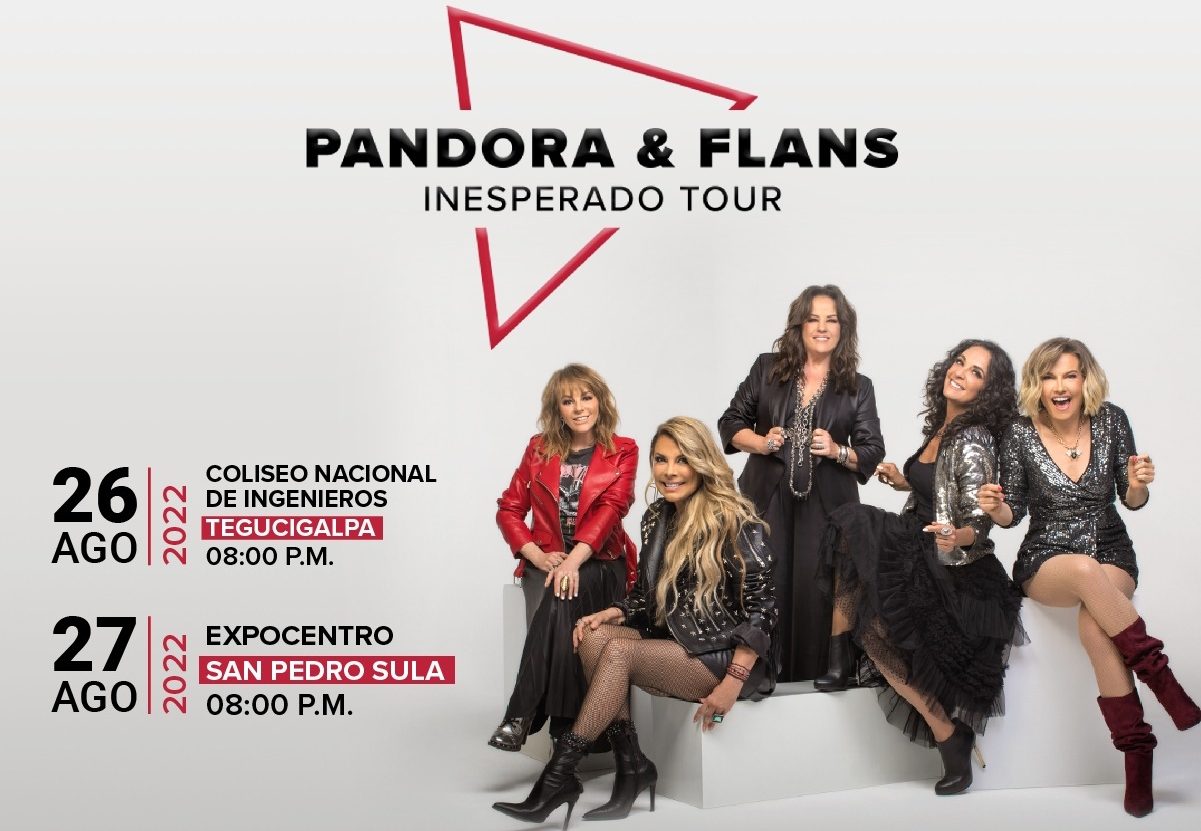 Pandora y Flans traen a Honduras su “Inesperado Tour” y se presentarán en Tegucigalpa y SPS