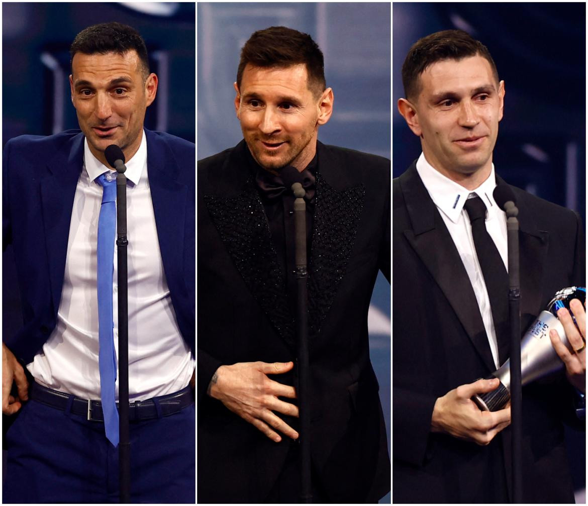 Con Messi, Scaloni y Dibu a la cabeza, Argentina se adueñó de los The Best