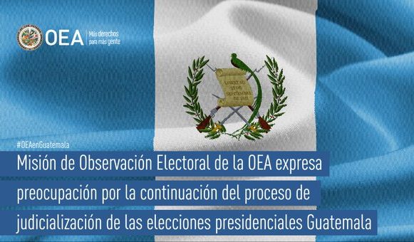 OEA preocupada por judicialización del balotaje en Guatemala