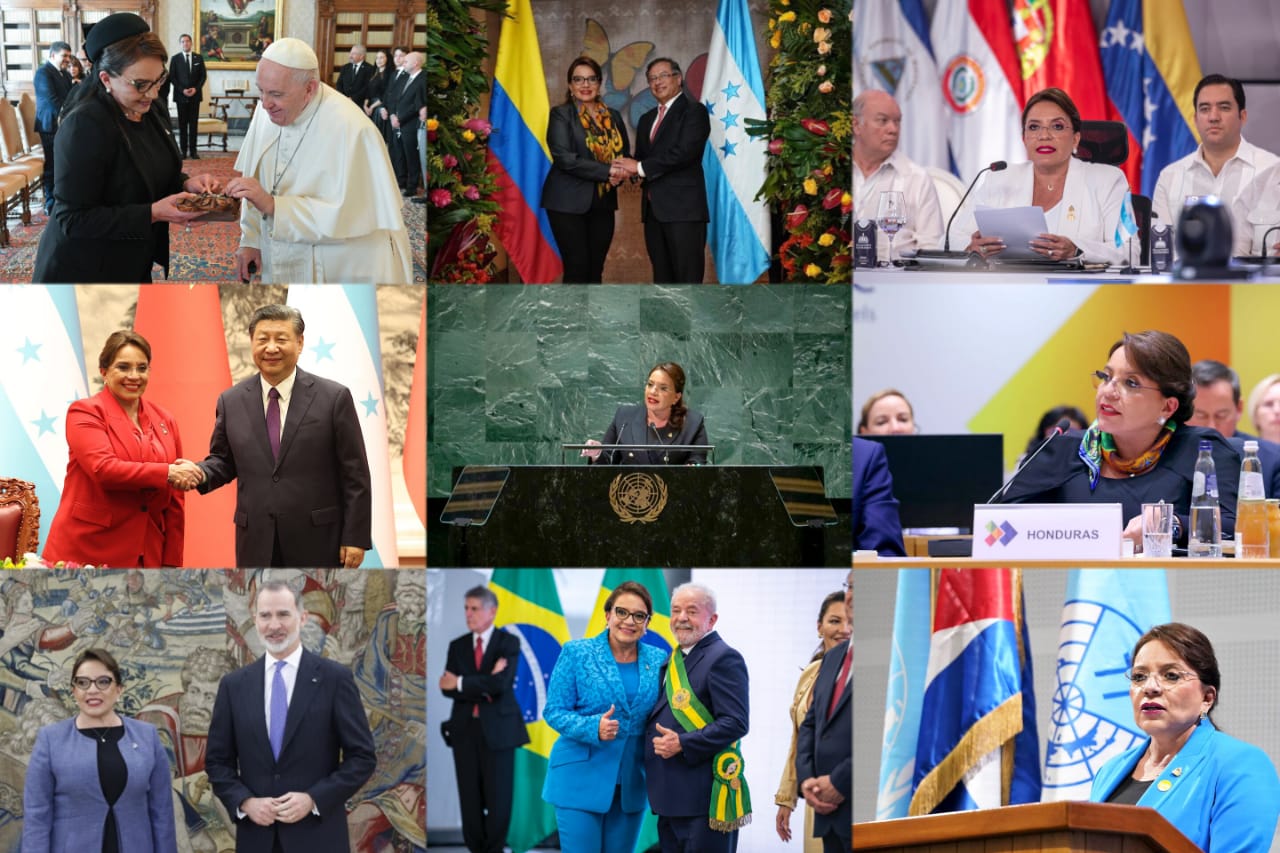En año y medio, 12 viajes oficiales la presidenta Xiomara de Zelaya ha visitado10 países