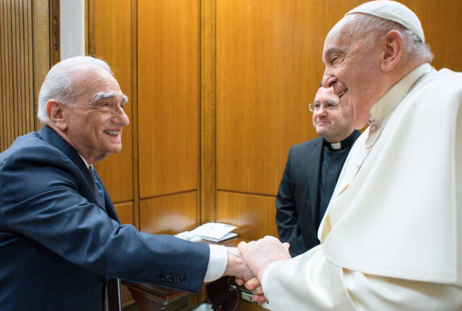 El papa se reunió con Martin Scorsese, que prepara una película sobre Jesús