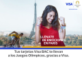 Visa y BAC te llevan a los Juegos Olímpicos París 2024