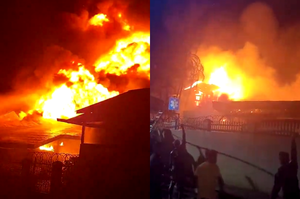 Devastador incendio consume hospital público en Roatán